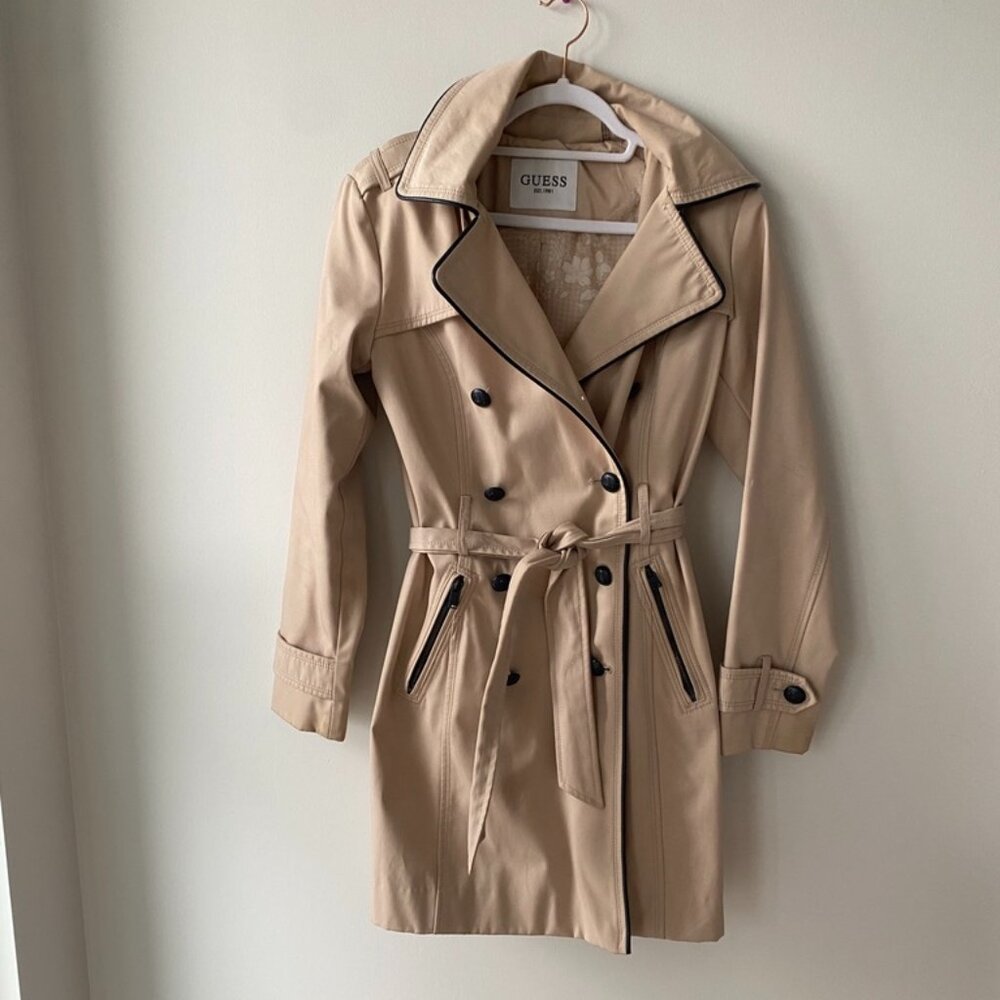 GUESS Double Breasted Trench Coat